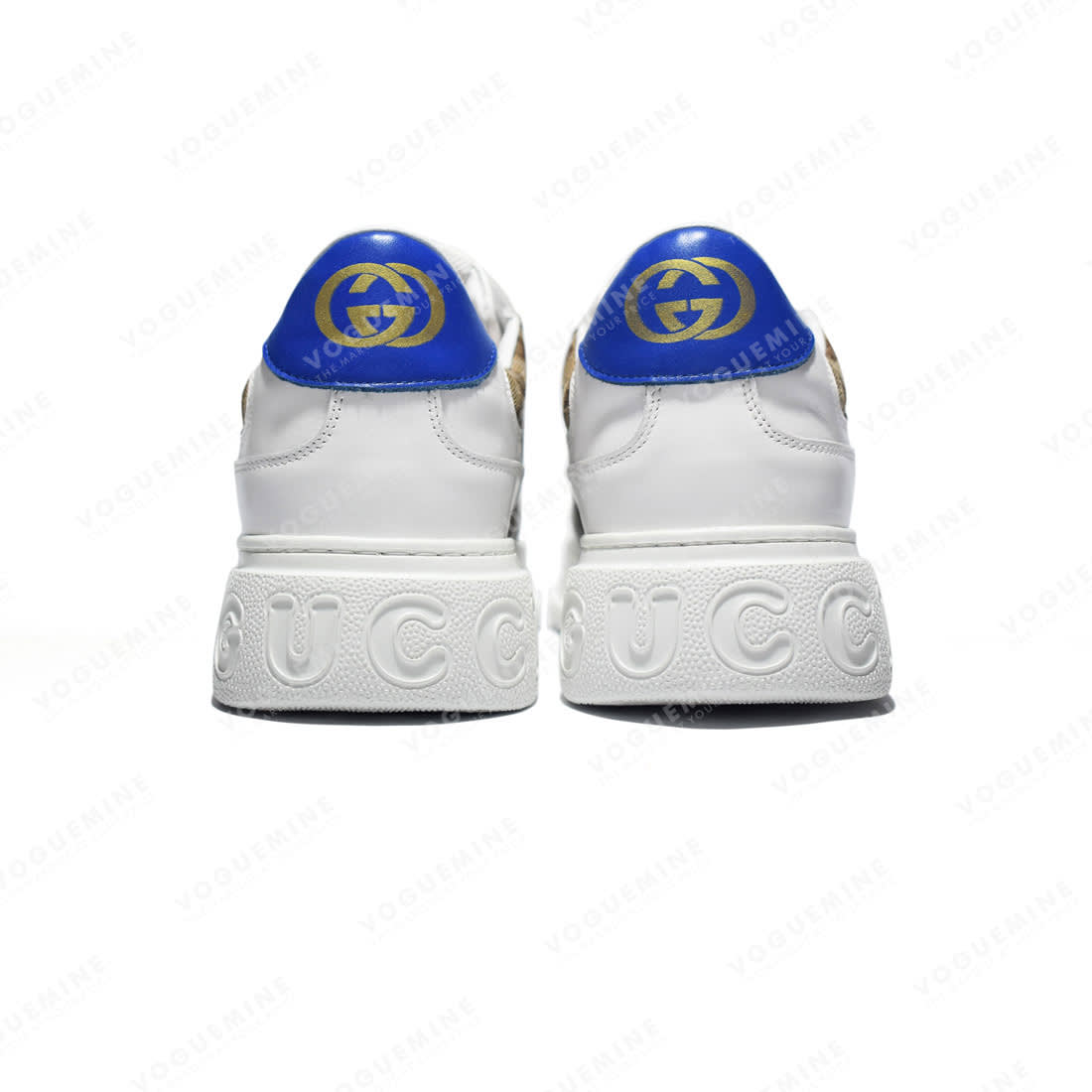 Gucci White & Brown Premium Quality Sneakers-4