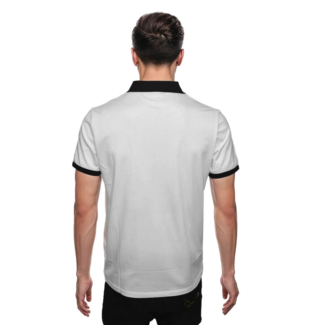 Prada White Embroidered Logo Premium Quality Polo T-shirt-1