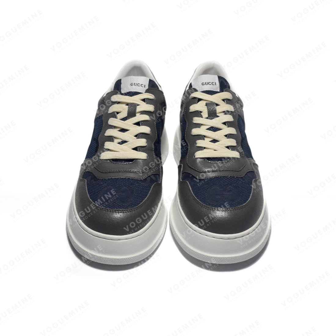 Gucci Grey & Blue Premium Quality Sneakers-3