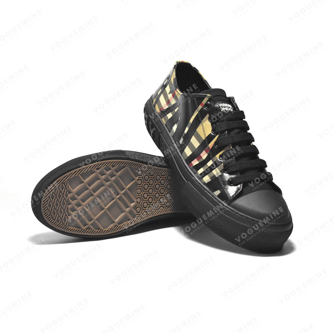 Burberry Check Baumwoll Premium Sneakers-5