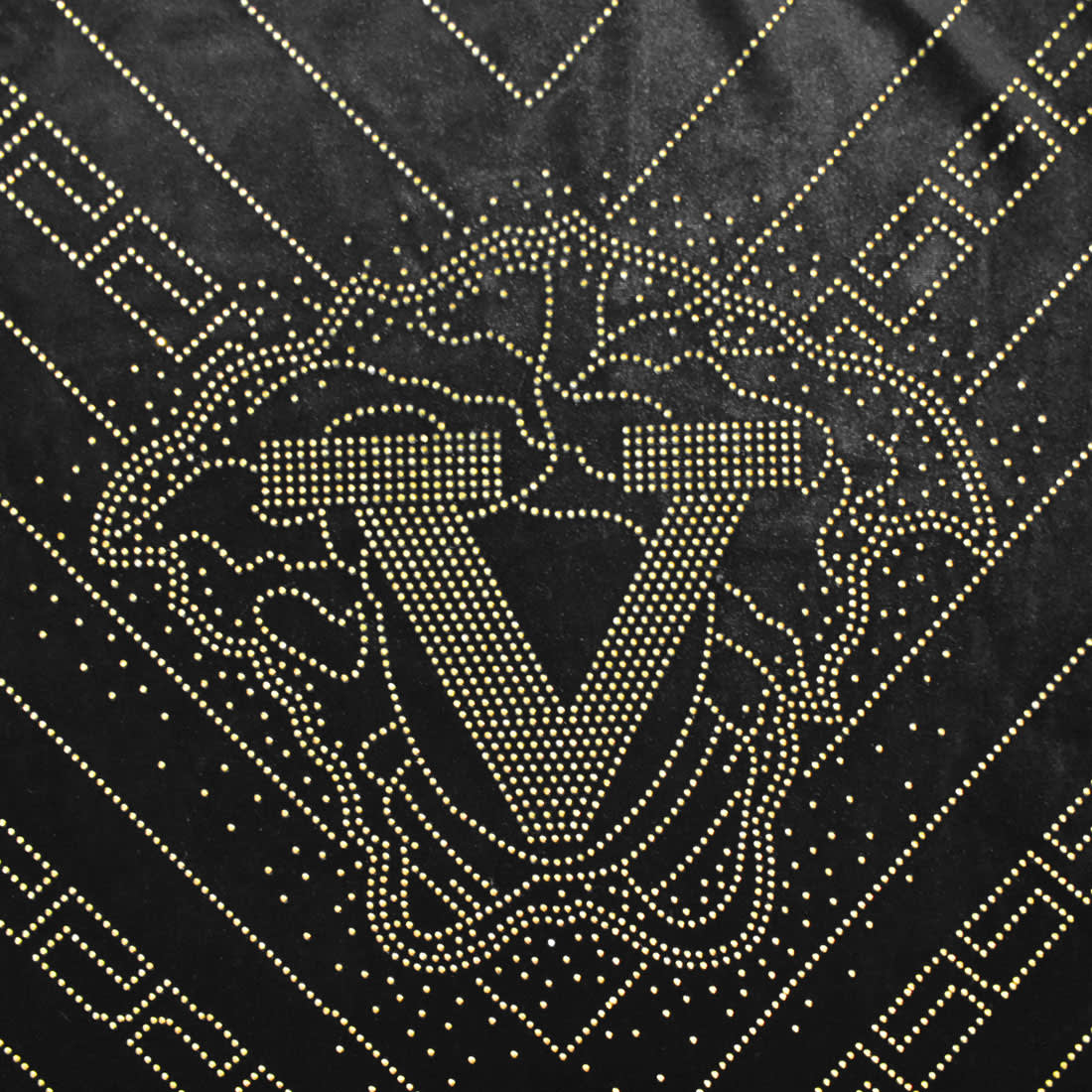 Velvet High End Black Quality Sweatshirt-3