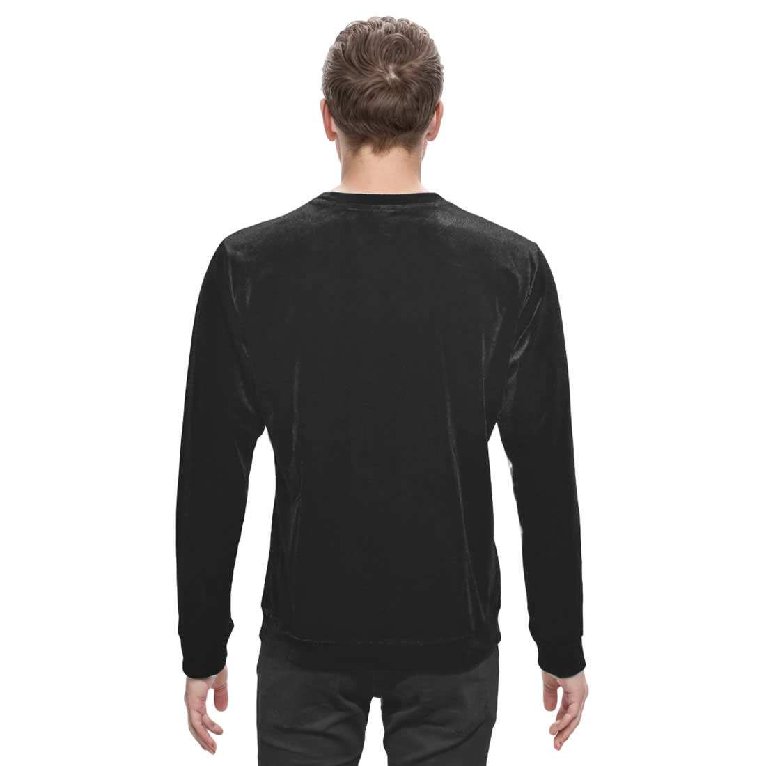 Velvet High End Black Quality Sweatshirt-1