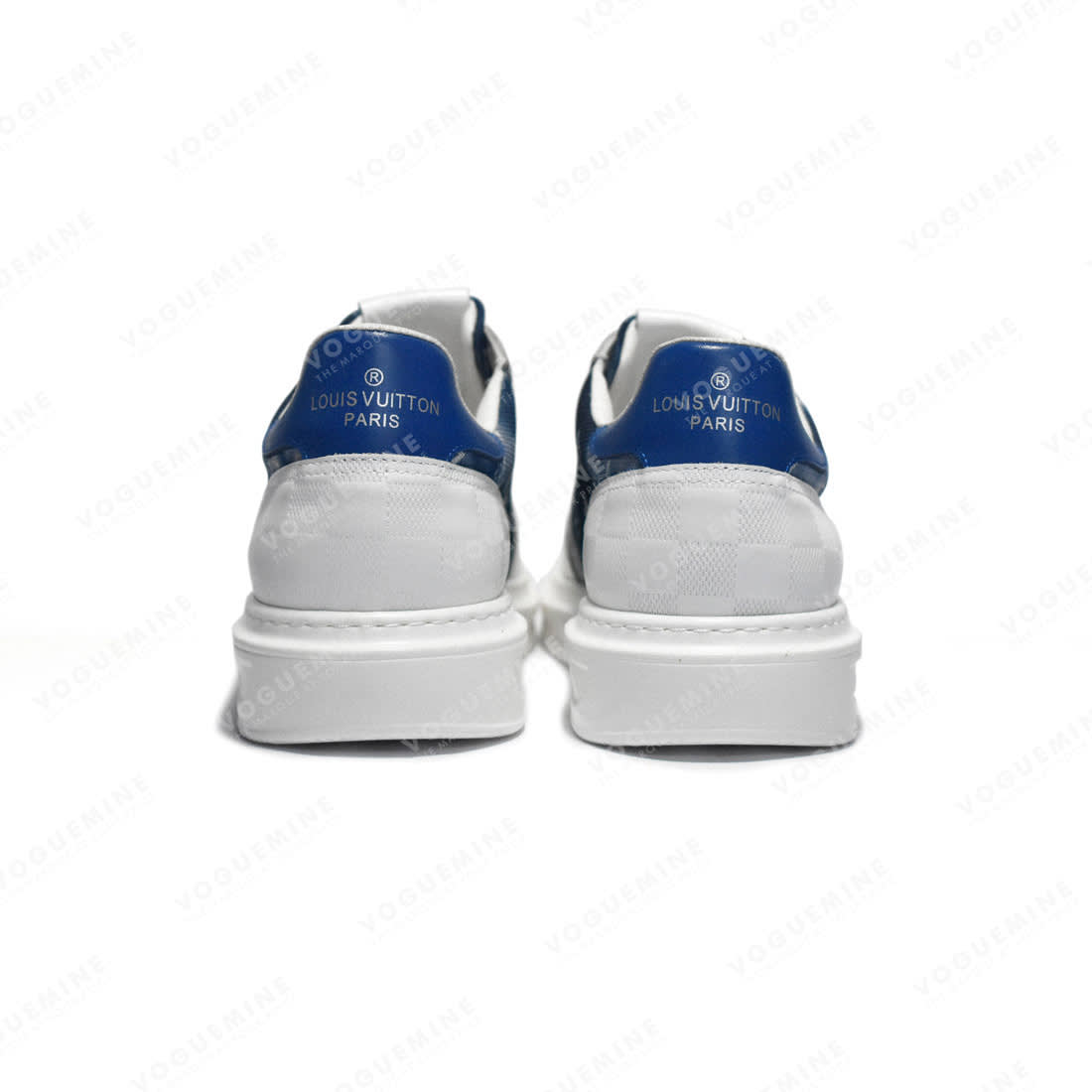 Louis Vuitton Monogram White & Blue Premium Sneakers-4