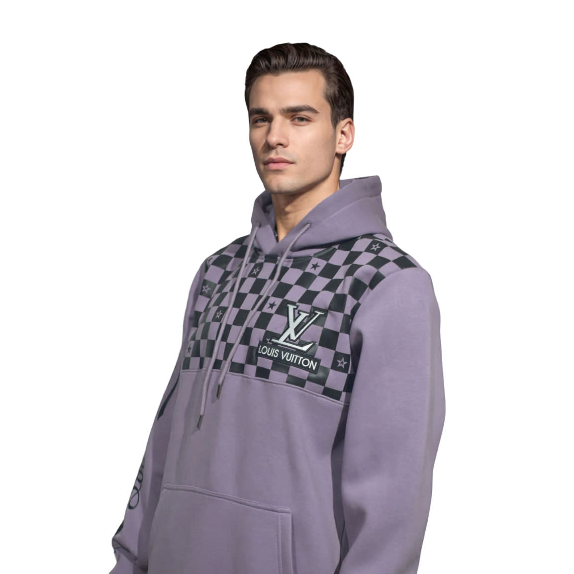 Louis Vuitton Purple Premium Quality Hoodie-0