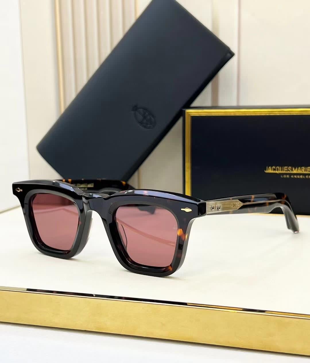 Jacques Marie Mage Black & Brown Luxury Sunglasses-0