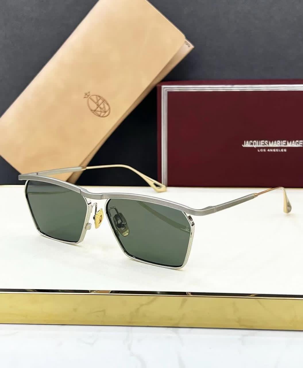 Jacques Marie Mage Green Luxury Sunglasses-0