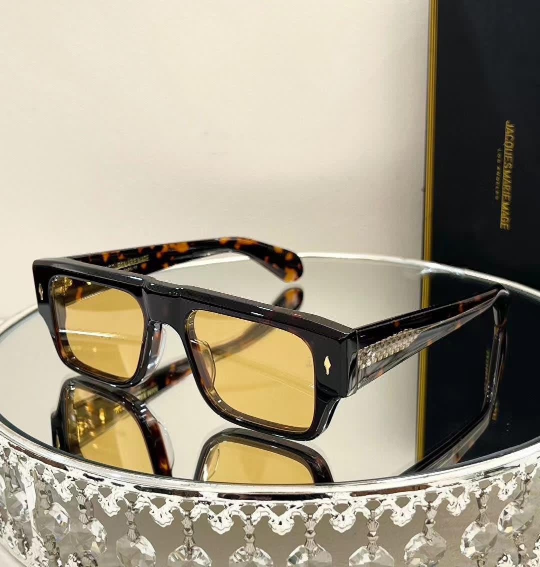 Jacques Marie Mage Brown Luxury Sunglasses-0