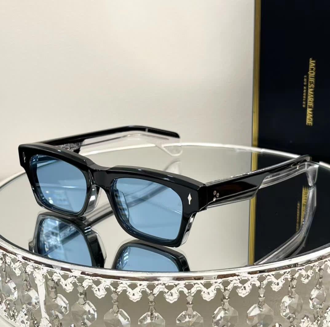 Jacques Marie Mage Black & Blue Luxury Sunglasses-0