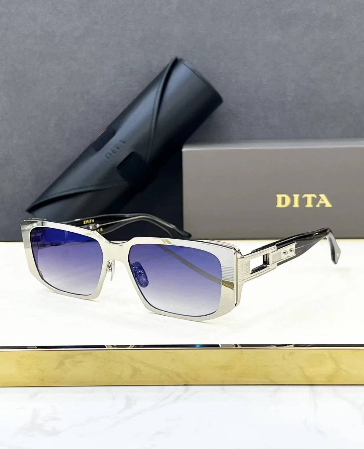 Dita Silver Blue Premium Quality Sunglasses-0