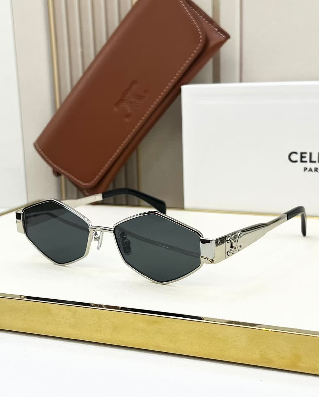 Celine Black & Silver Luxury Sunglasses-0