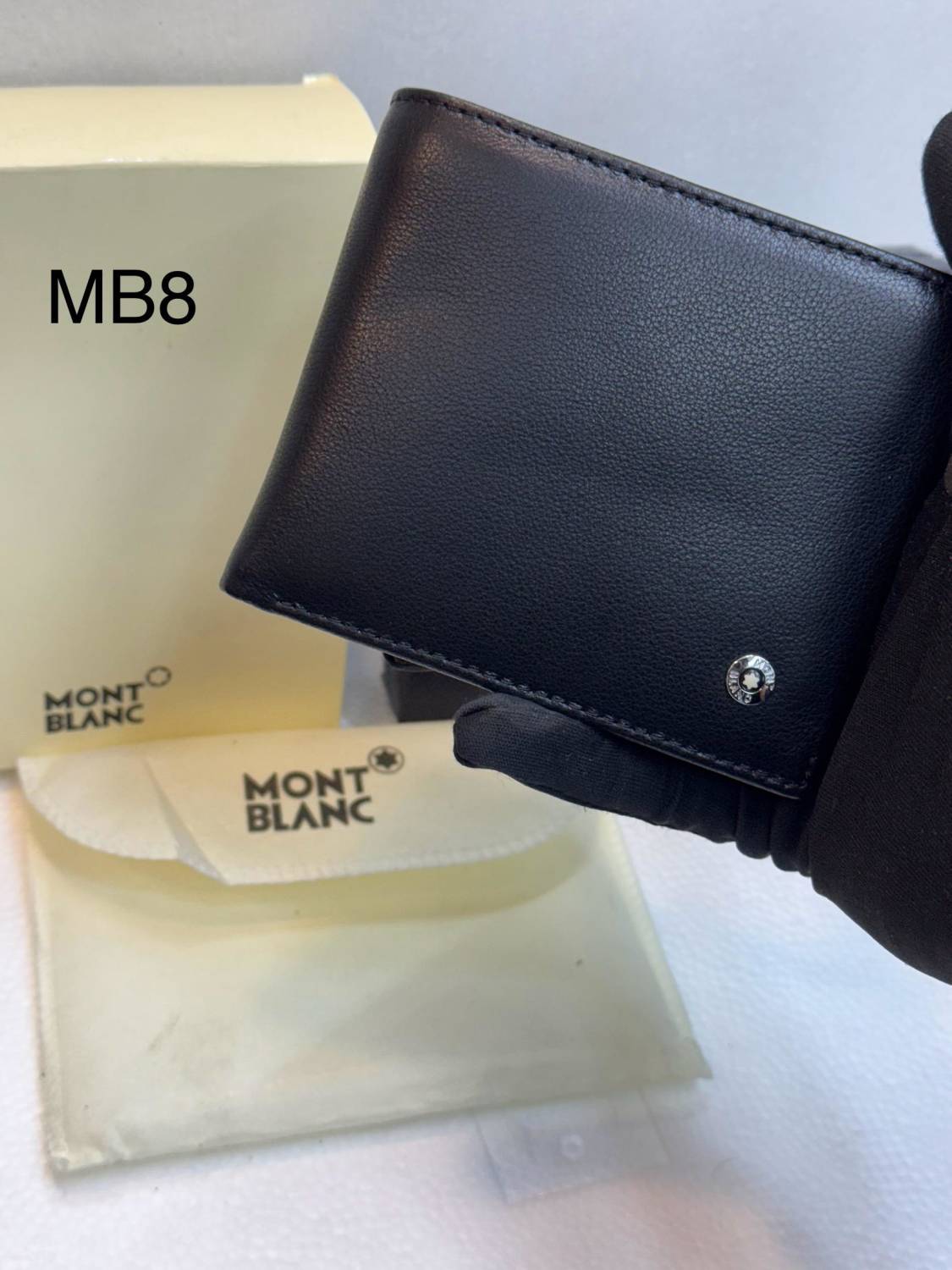 MontBlanc Black Premium Compact Wallet-0