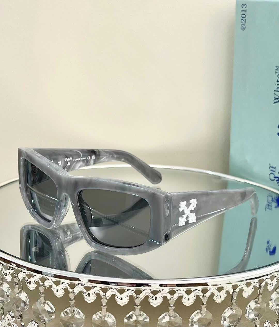 Off-White Grey Luxury Sunglasses-0