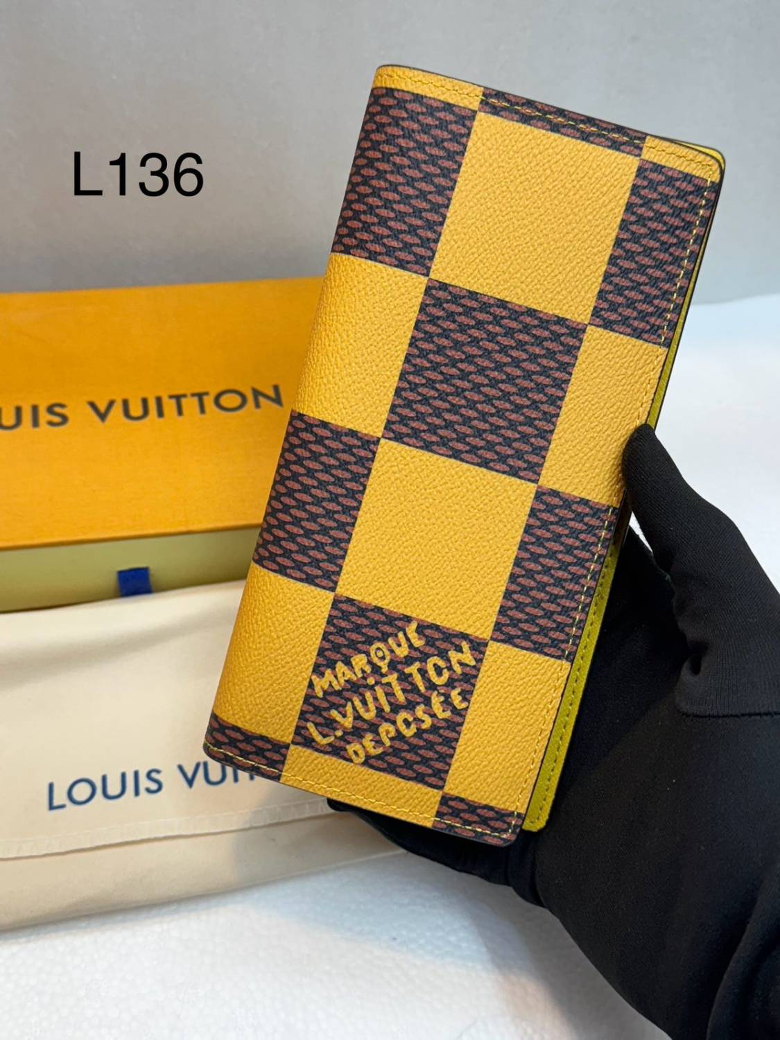 Louis Vuitton Yellow Premium Long Wallet-0