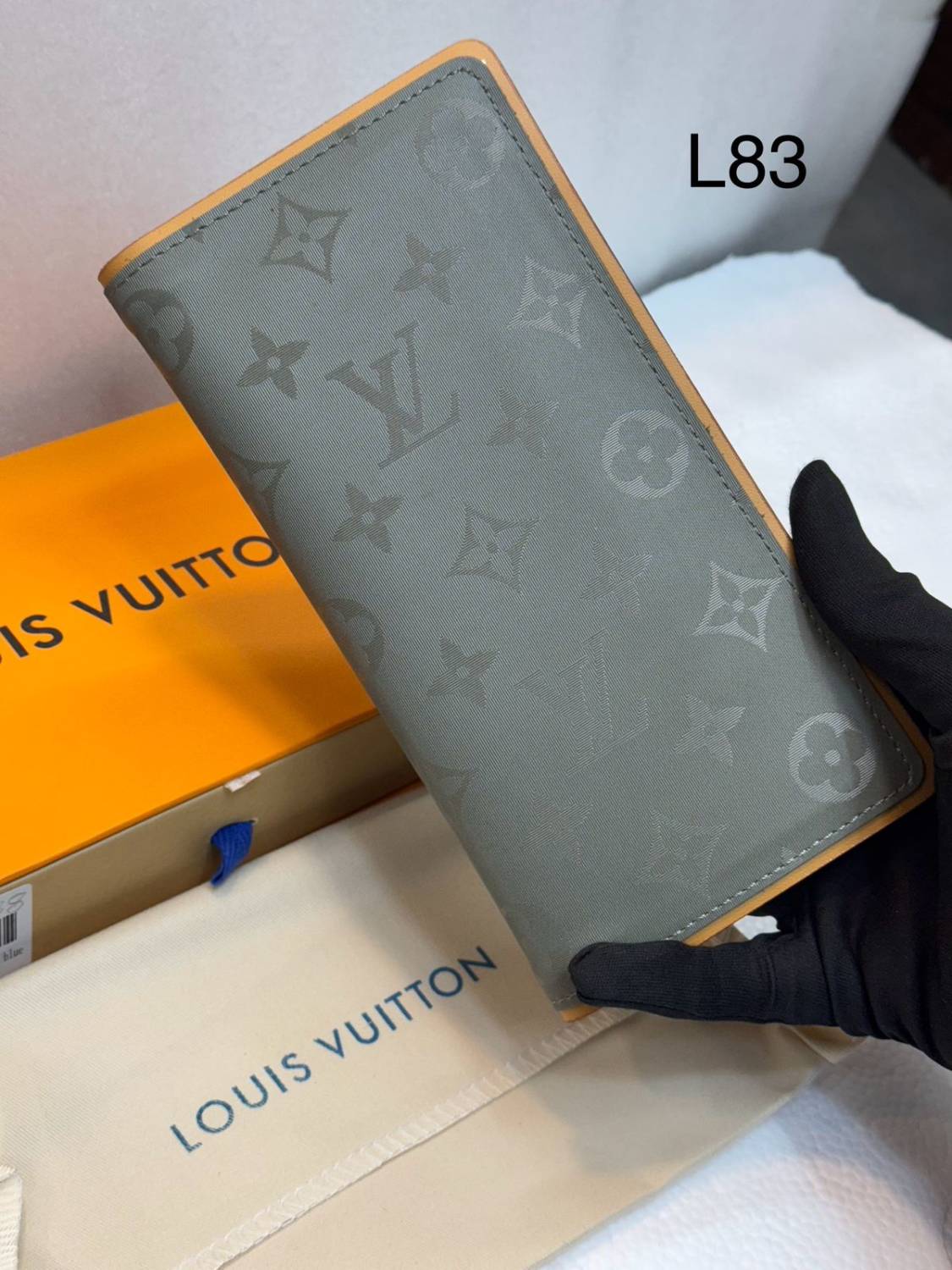 Louis Vuitton Grey Premium Long Wallet-0