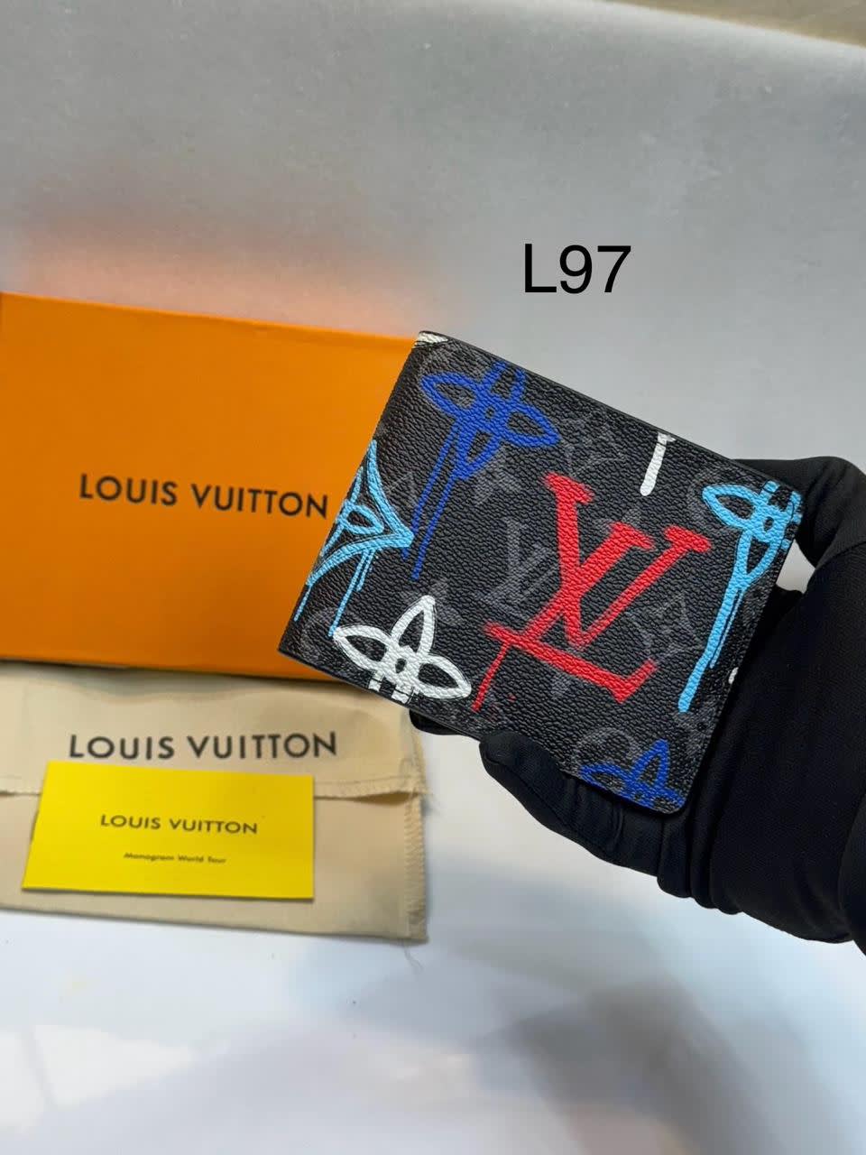 Louis Vuitton Red Premium Compact Wallet-0