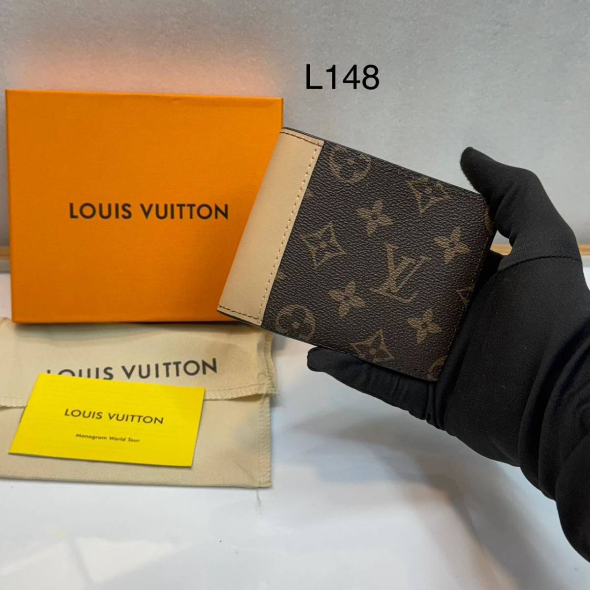 Louis Vuitton Brown Premium Compact Wallet-0