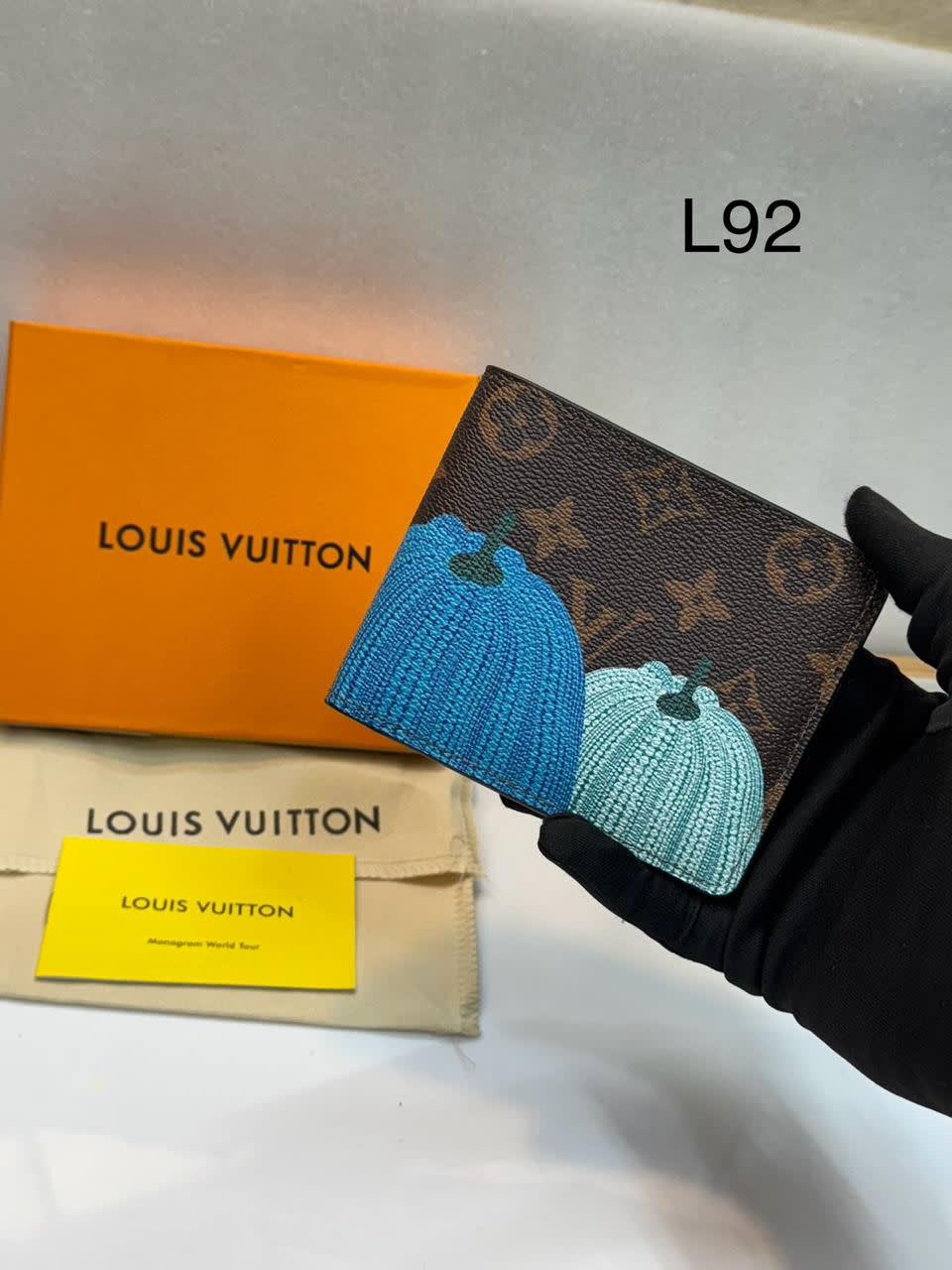 Louis Vuitton Brown Premium Compact Wallet-0