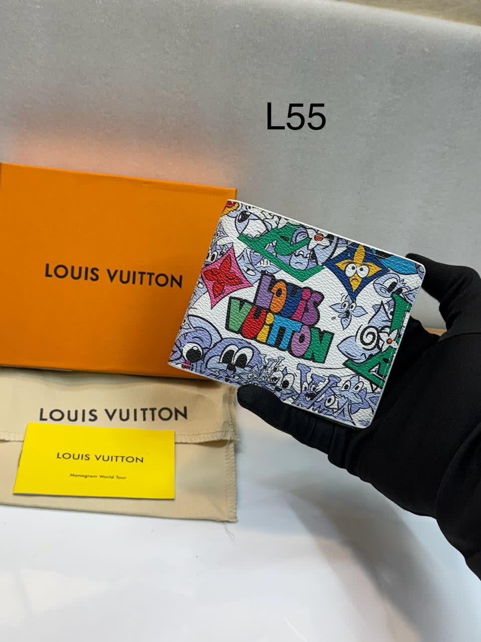 Louis Vuitton White Premium Compact Wallet-0