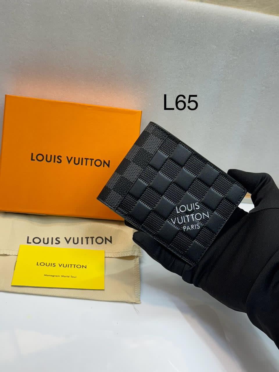Louis Vuitton Black Premium Compact Wallet-0