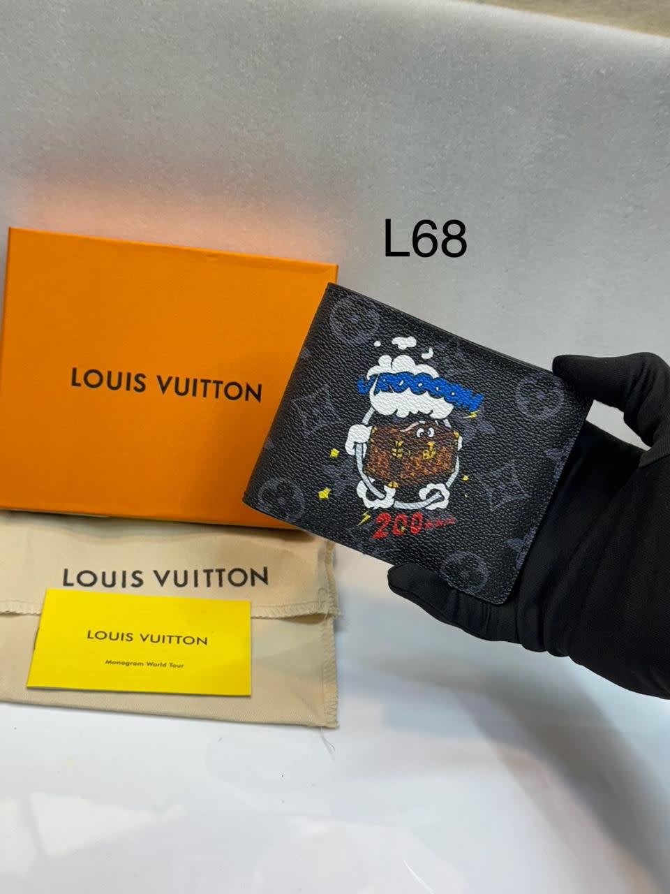 Louis Vuitton Black Premium Compact Wallet-0