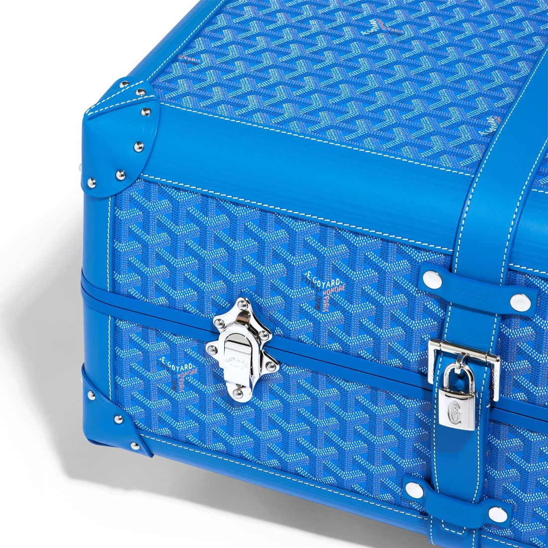 Goyard Blue  Premium Trolley Bag-4