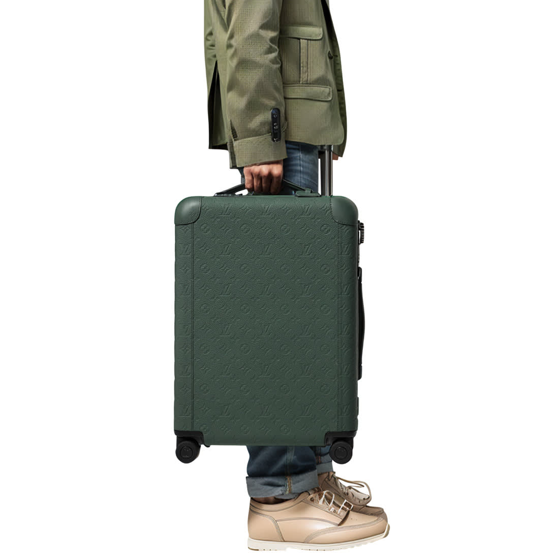 Louis Vuitton Green Premium Cabin Trolley Bag-6