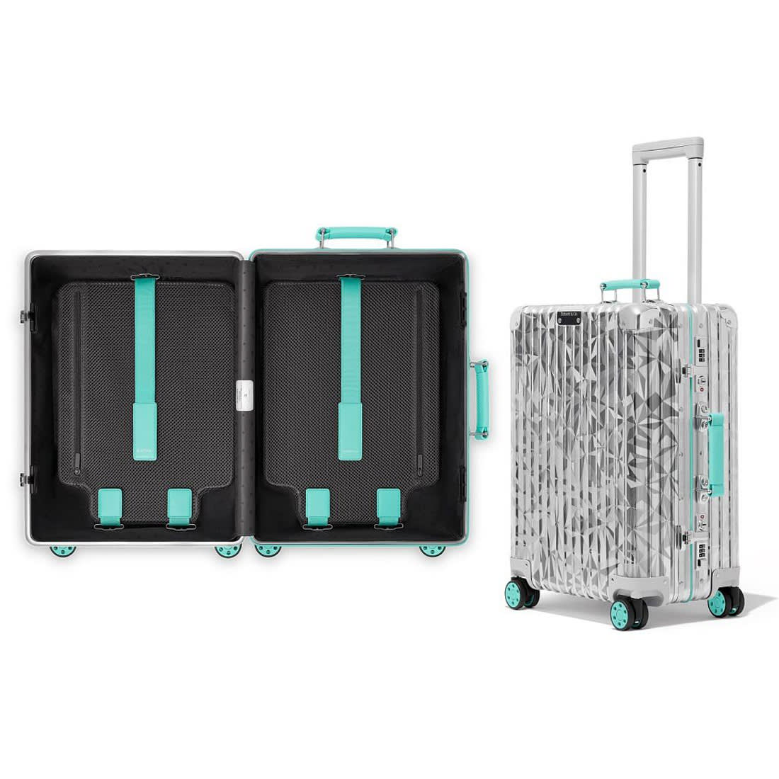 Rimowa Tiffany Silver Premium Cabin Trolley Bag-2