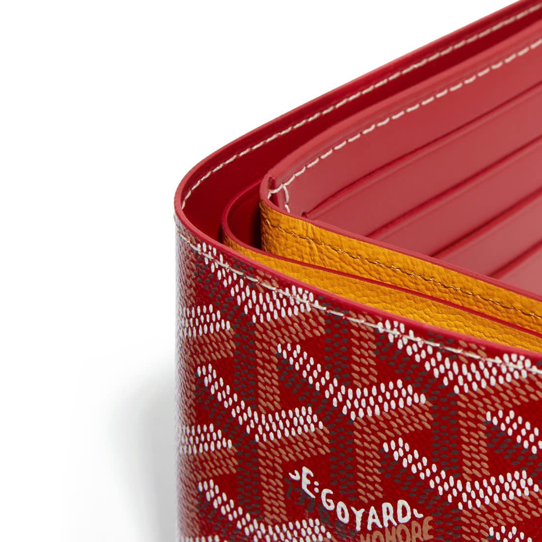 Goyard Red Premium Compact Wallet-2