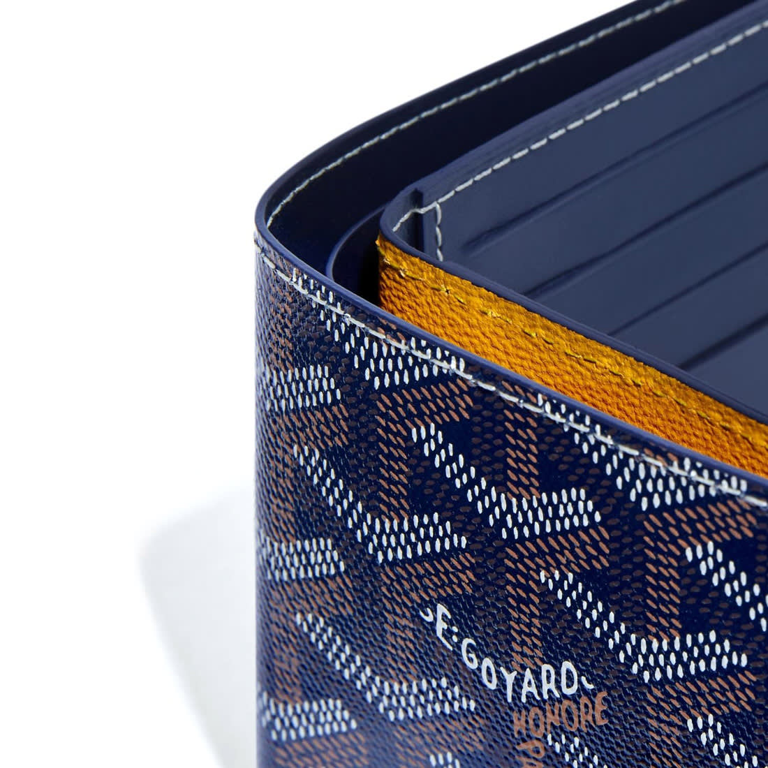 Goyard Navy Blue Premium Compact Wallet-2