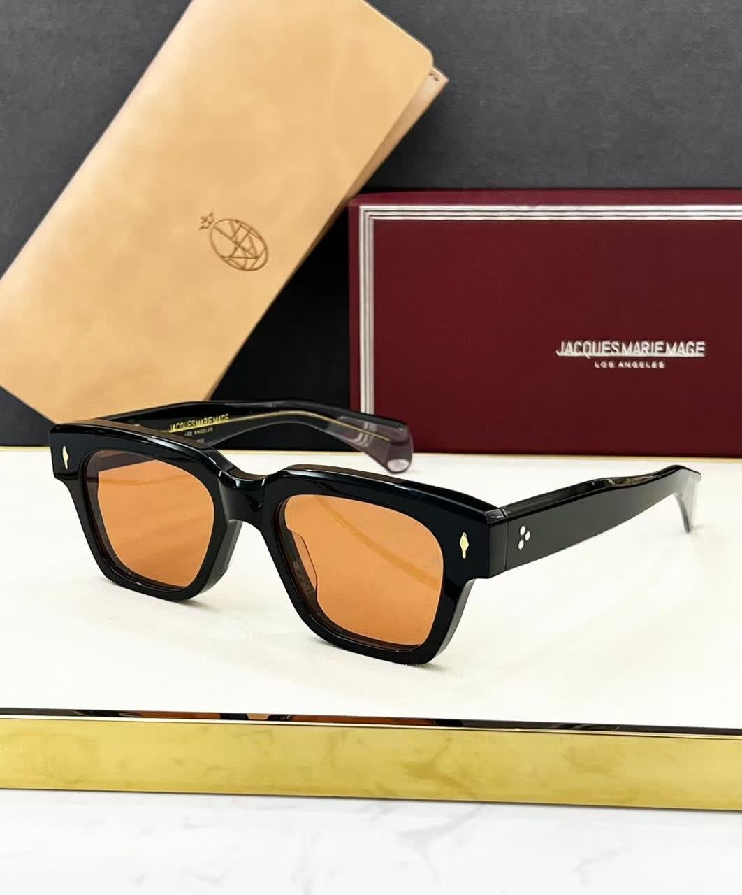 Jacques Marie Mage Brown Luxury Sunglasses-0