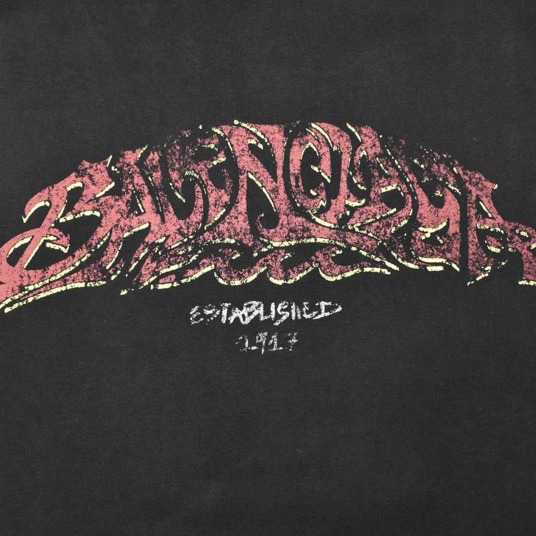 Balenciaga Black Premium Quality T-shirt-3