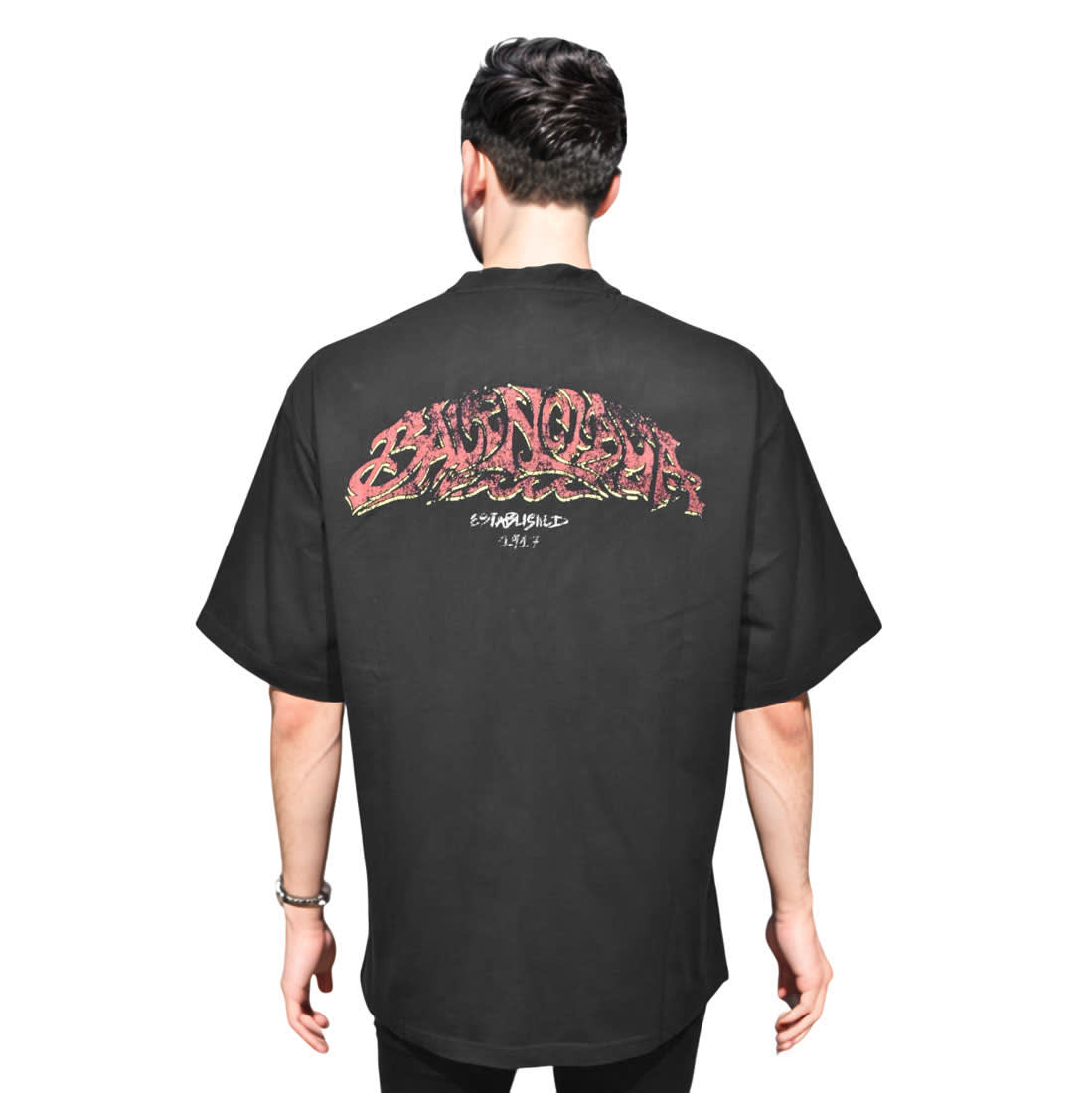 Balenciaga Black Premium Quality T-shirt-1