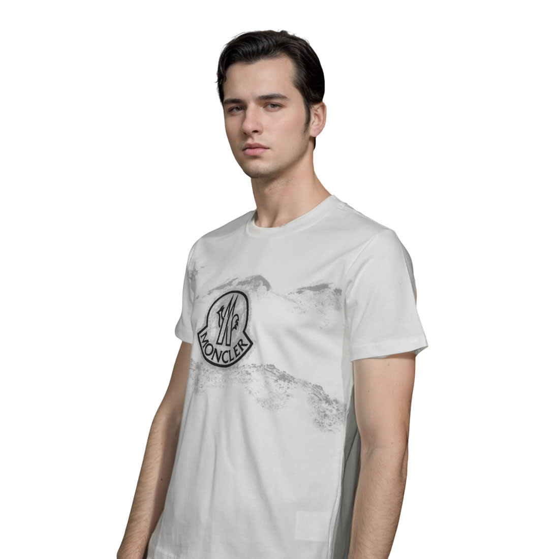 Moncler White Premium Quality T-shirt-2