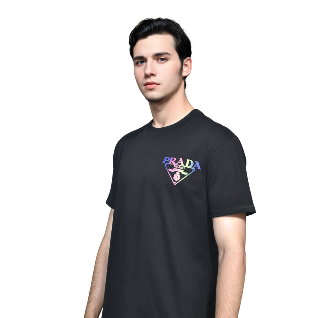 Prada Black Premium Quality T-shirt-2