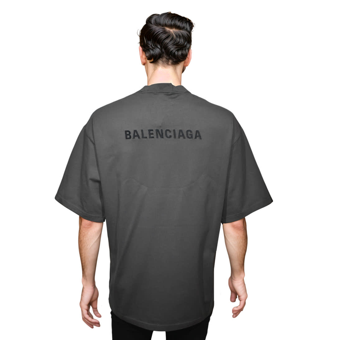 Balenciaga Grey Premium Quality T-shirt-1