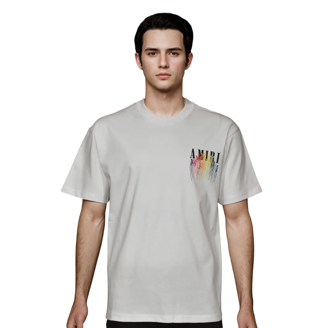 Amiri White Premium Quality T-shirt-0