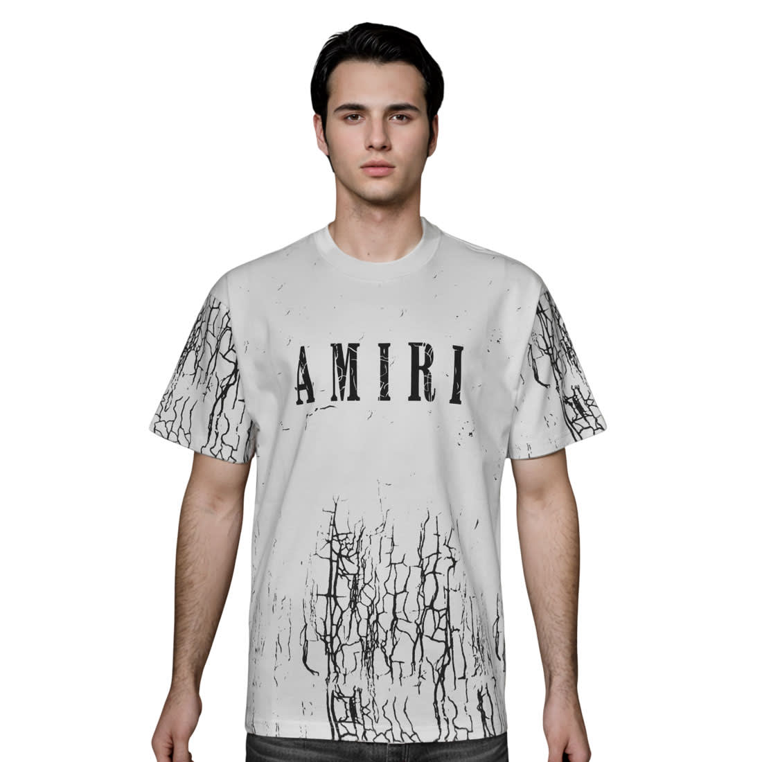 Amiri White Premium Quality T-shirt-0