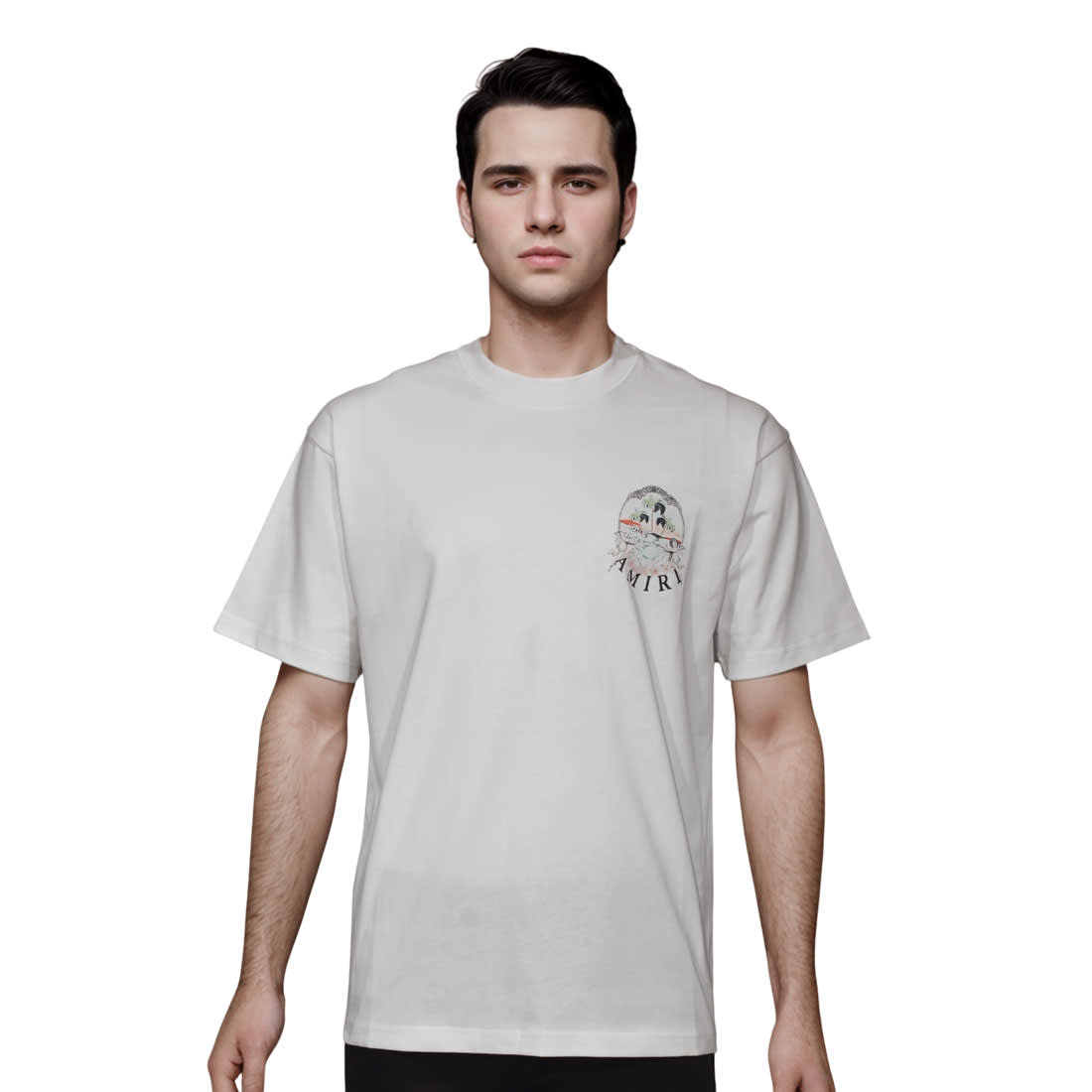 Amiri White Premium Quality T-shirt-0