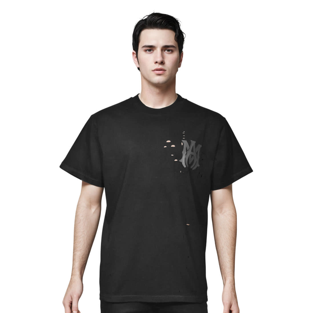 Amiri Black Premium Quality T-shirt-0
