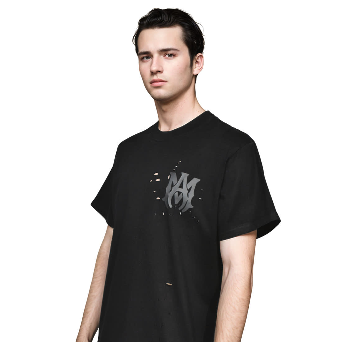 Amiri Black Premium Quality T-shirt-2