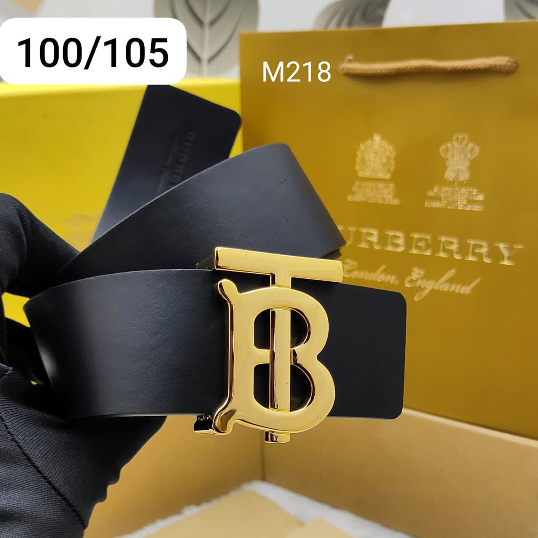 Burberry Golden Premium Quality Leather Belt-0