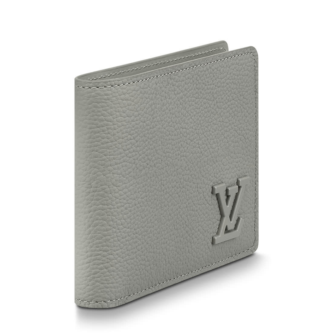 Louis Vuitton Grey Premium Compact Wallet-5