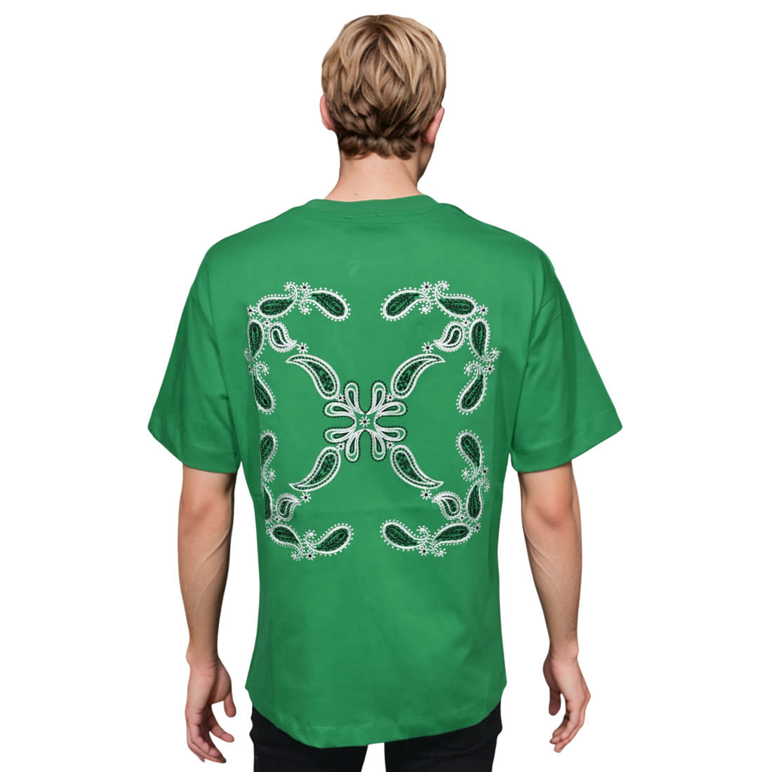 Off-White Green Premium Quality T-shirt-1