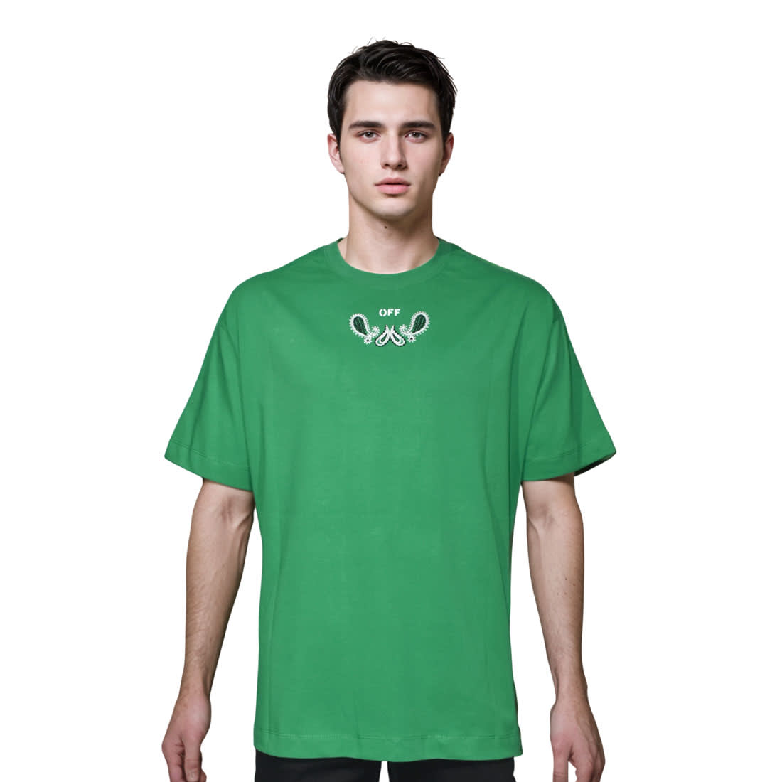 Off-White Green Premium Quality T-shirt-0