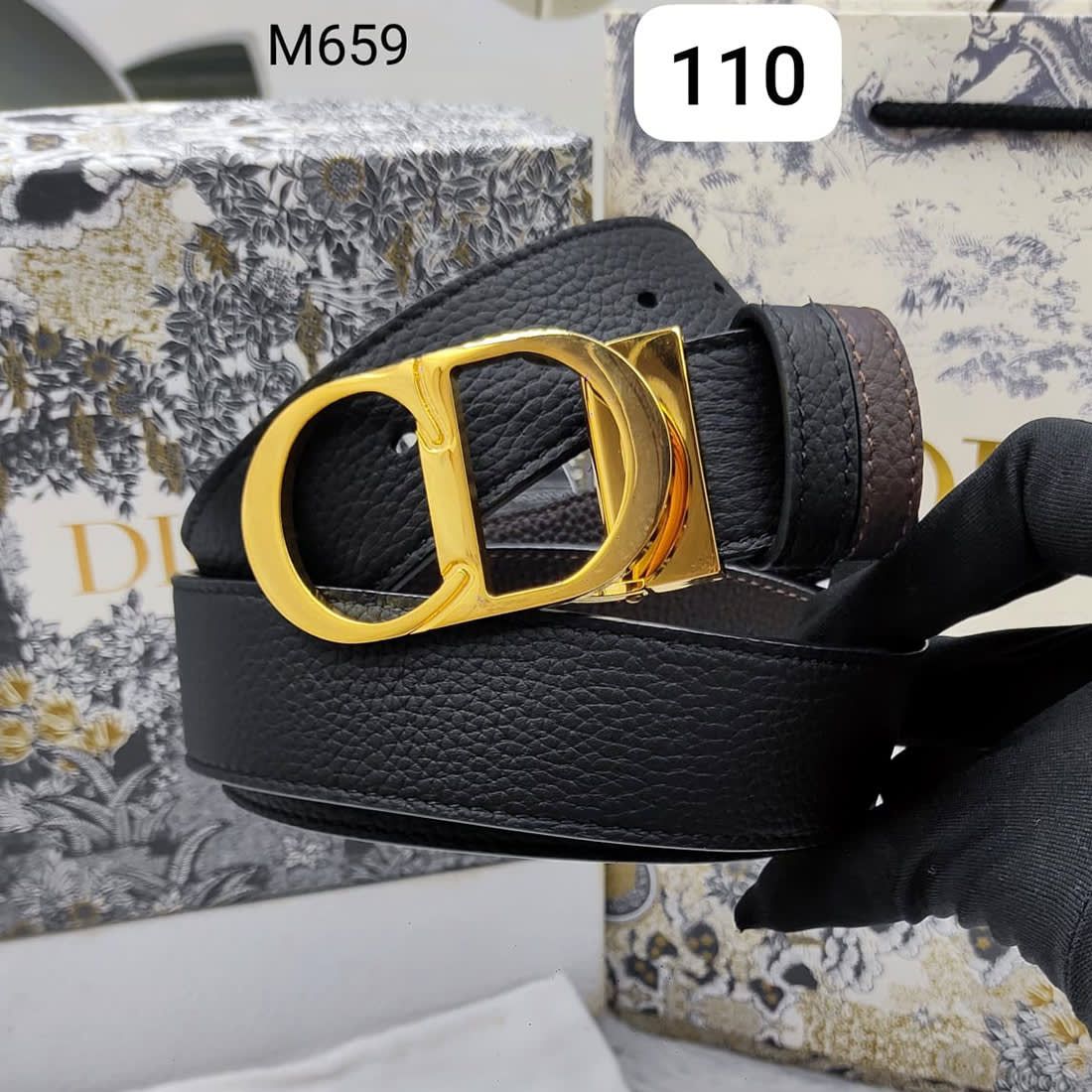 Dior Golden Premium Quality Leather Belt-0