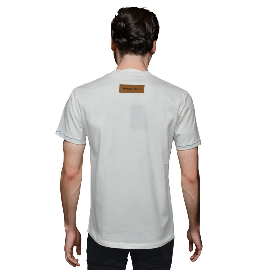 Louis Vuitton White Premium Quality T-shirt-1