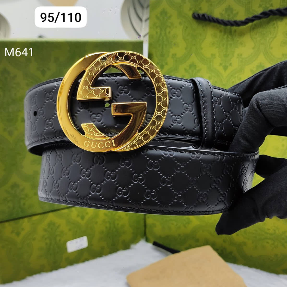 Gucci Golden Premium Quality Leather Belt-0