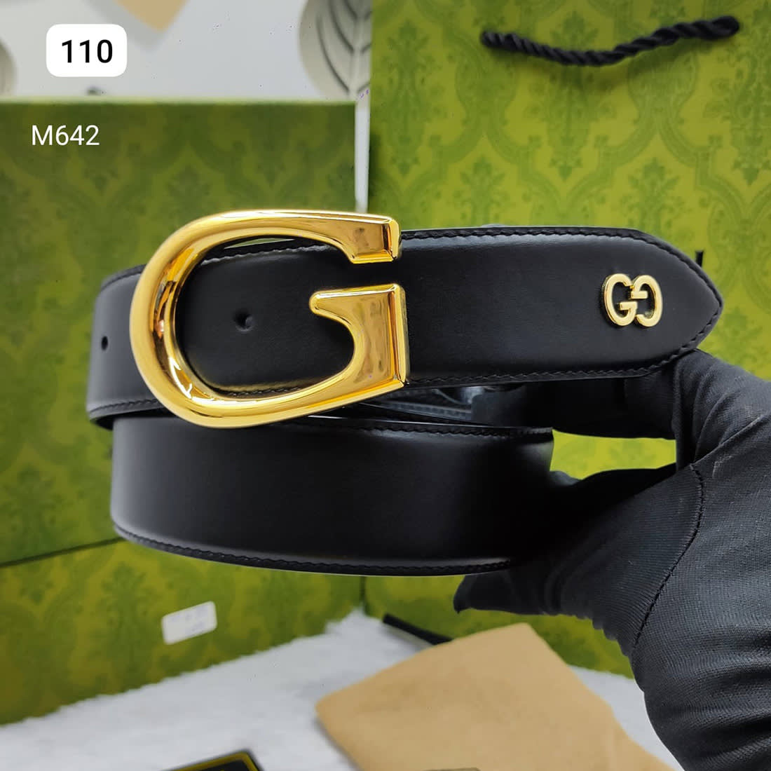 Gucci Golden Premium Quality Leather Belt-0