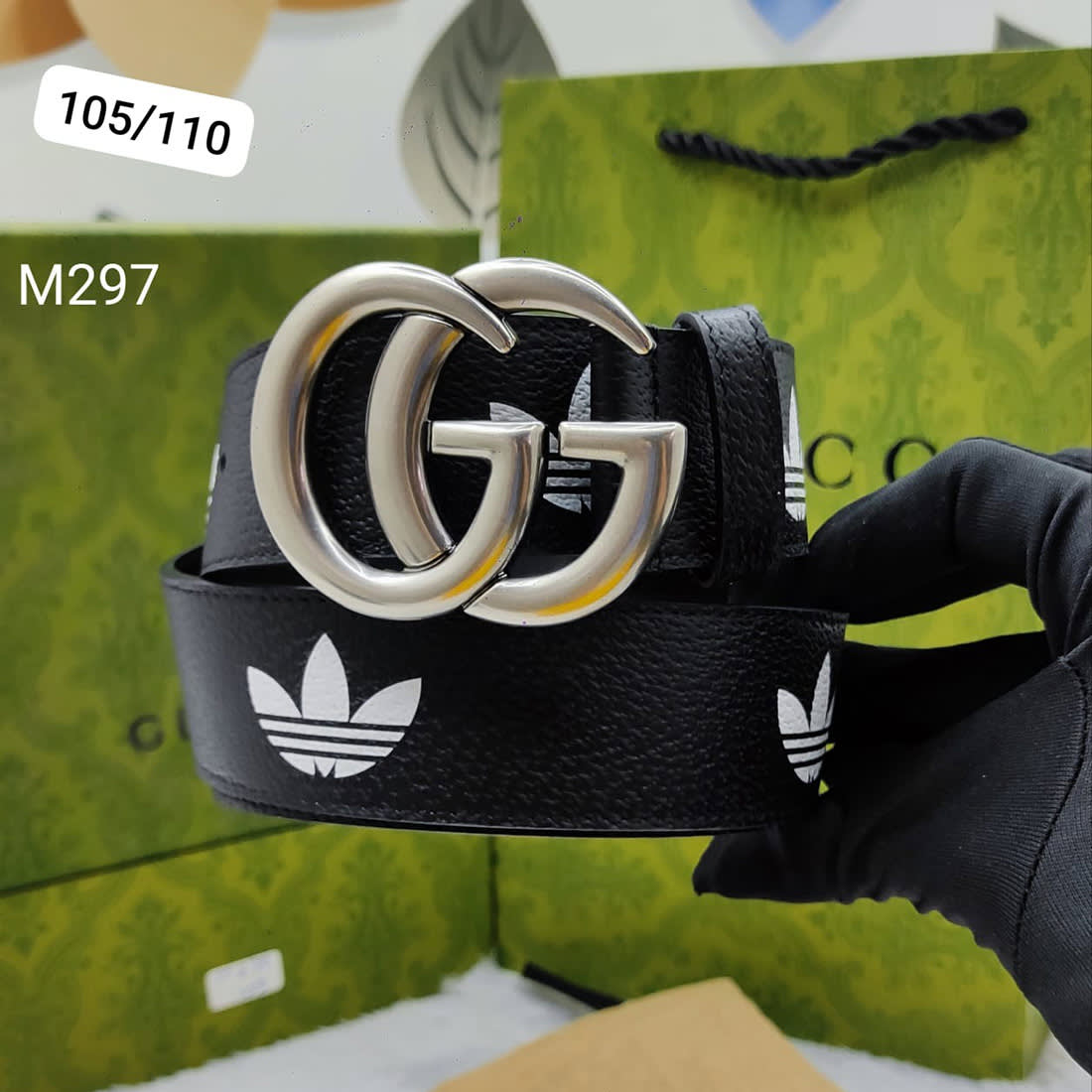 Gucci Silver Premium Quality Leather Belt-0