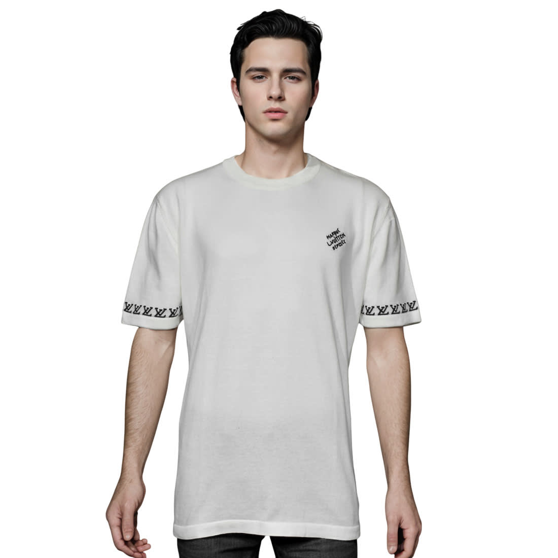 Louis Vuitton White Premium Quality T-shirt-0